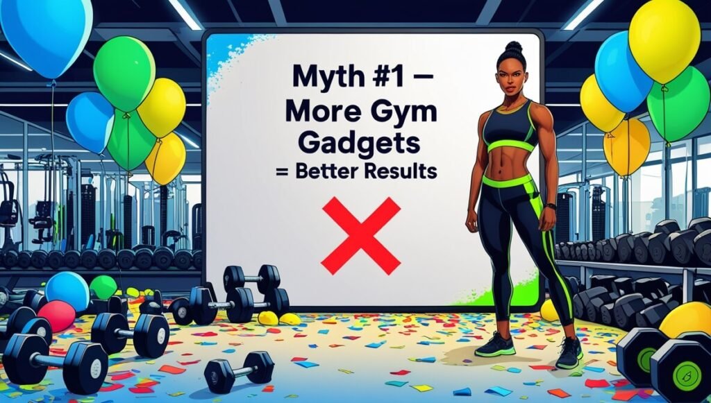 Feeling lost in your workout? 19 Fitness myths explained 19 Myth #1 — “More Gym Gadgets = Better Results” 🛠️