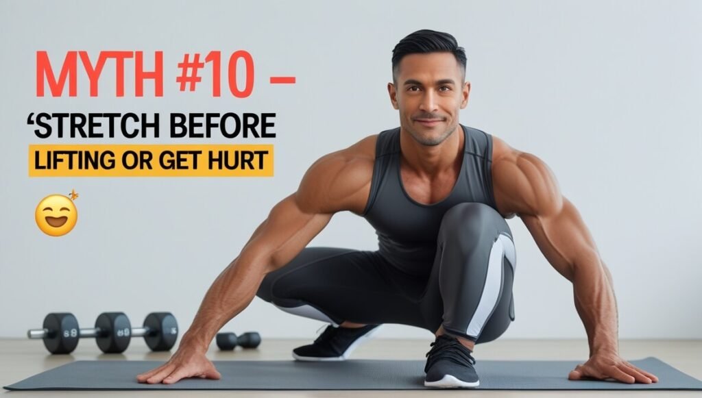 Myth #10 — “Stretch Before Lifting or Get Hurt” 🧘‍♂️
