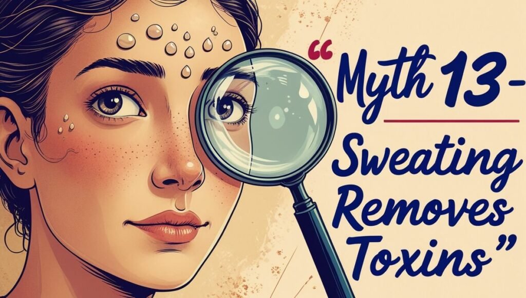 Feeling lost in your workout? 19 Fitness myths explained 7 Myth #13 — “Sweating Removes Toxins” 💧🔍