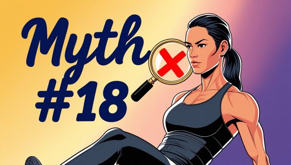 Feeling lost in your workout? 19 Fitness myths explained 2 Myth #18 — “Crunches Melt Belly Fat” 🔍