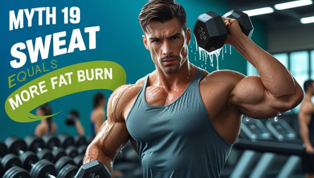 Myth #19 — “More Sweat = More Fat Burn” 🏋️‍♂️💦