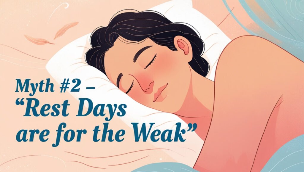 Feeling lost in your workout? 19 Fitness myths explained 18 Myth #2 — “Rest Days Are for the Weak” 💤
