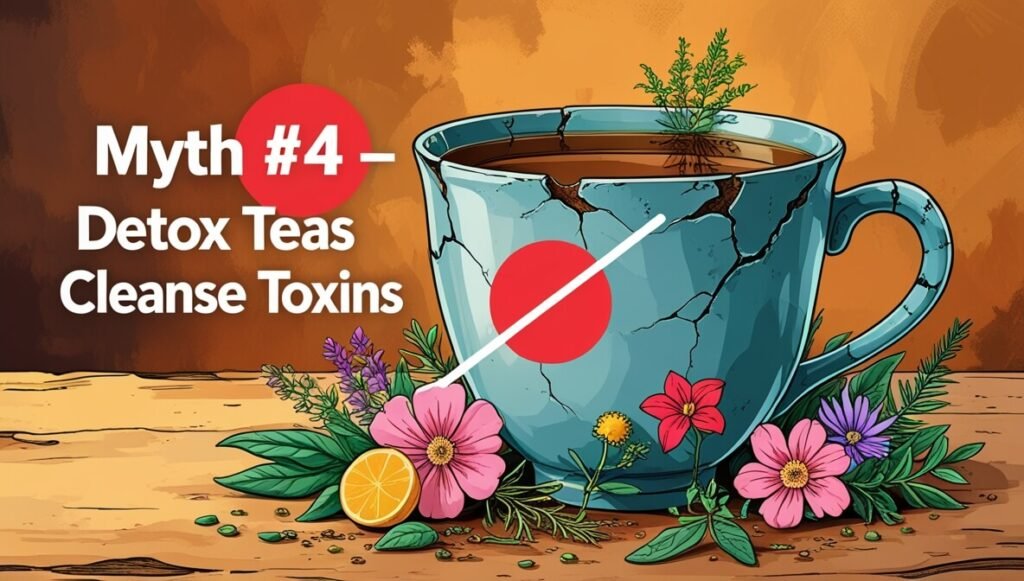Myth #4 — “Detox Teas Cleanse Toxins” ☕🚫