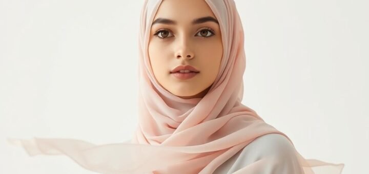 Lightweight chiffon hijab (Optional Fitness/Modest Clothing)