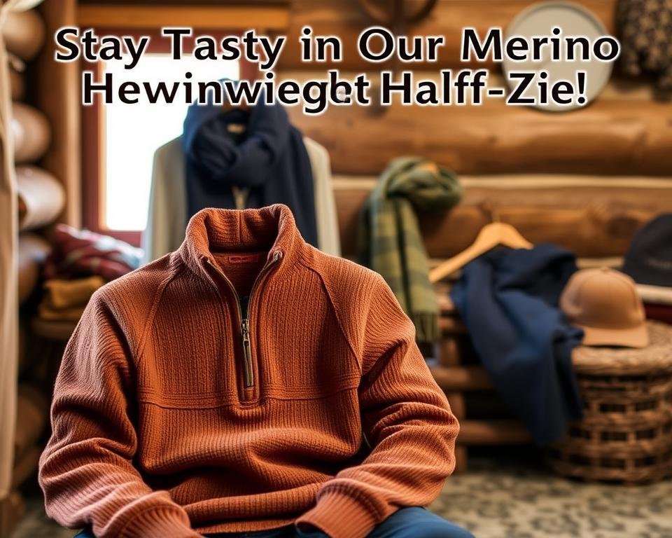 Stay Toasty in Our Merino Heavyweight Half-Zip 1 Merino heavyweight half-zip