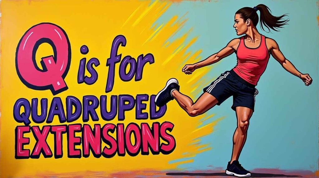 Q is for Quadruped Hip Extensions – A to Z Workouts – go4healthnfitness