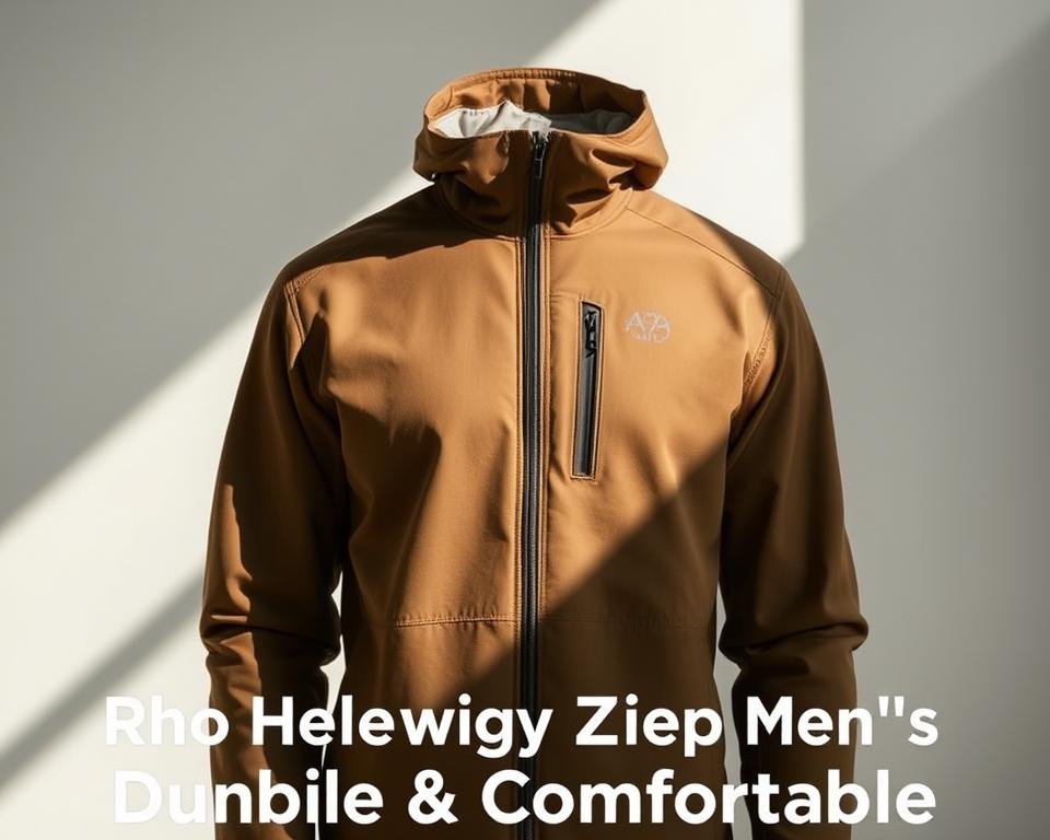 Rho heavyweight zip neck men's