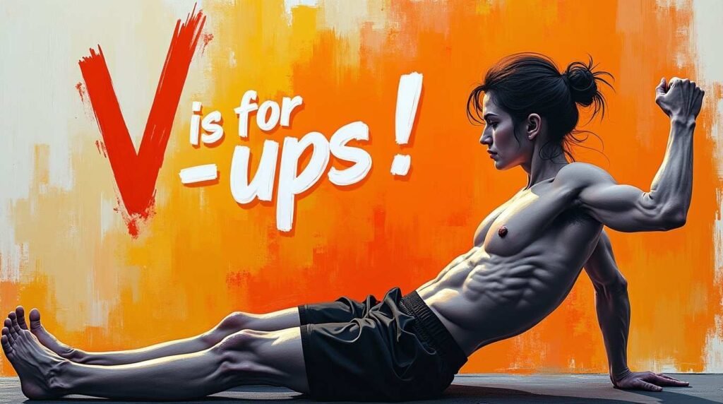 V is for V-Ups – A to Z Workouts – go4healthnfitness