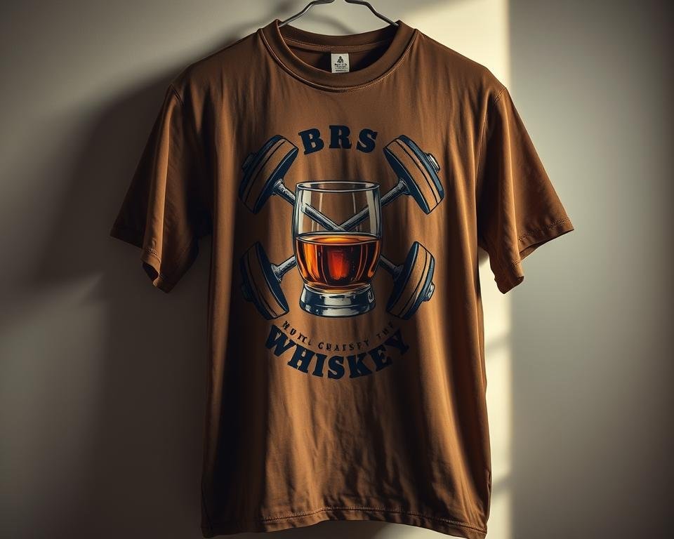 Whiskey and weights shirt