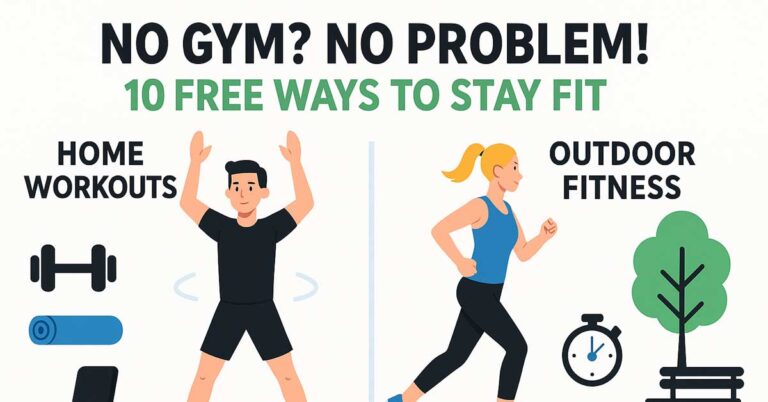 Infographic: 10 Free & Smart Ways to Stay Fit Without a Gym – At Home or Outdoors 2 Infographic: 10 Free & Smart Ways to Stay Fit Without a Gym – At Home or Outdoors