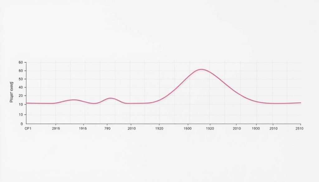 A detailed line graph depicting the basal body temperature (BBT) of a woman throughout her menstrual cycle. The line should gently rise after ovulation, showcasing the biphasic pattern characteristic of the Fertility Awareness Method. The graph is presented against a clean, minimalist background, with gridlines and axis labels to provide context. The visualization should convey a sense of simplicity and clinical precision, highlighting the value of BBT tracking as a key component of the Fertility Awareness Method.