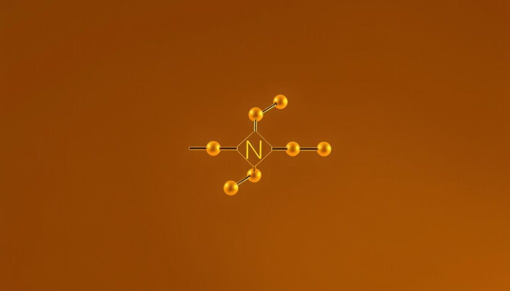 A molecular diagram of nicotinamide riboside, a coenzyme precursor to NAD+, rendered with photorealistic detail. Centered in the frame, the molecular structure is depicted with clean lines and precise atomic bonds, in a warm, golden-hued lighting scheme. The background is a soft, muted gradient, allowing the molecular structure to be the focal point. The overall composition conveys a sense of scientific clarity and chemical elegance, suitable for illustrating the "Understanding NAD+, NADH, and Precursors" section of the article. A molecular diagram of nicotinamide riboside, a coenzyme precursor to NAD+, rendered with photorealistic detail. Centered in the frame, the molecular structure is depicted with clean lines and precise atomic bonds, in a warm, golden-hued lighting scheme. The background is a soft, muted gradient, allowing the molecular structure to be the focal point. The overall composition conveys a sense of scientific clarity and chemical elegance, suitable for illustrating the "Understanding NAD+, NADH, and Precursors" section of the article.