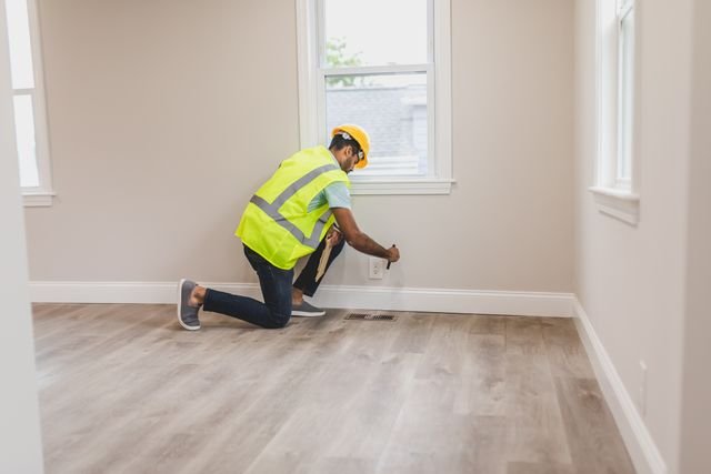 The Science of Earthing: What Grounding Does to Body Voltage—and What It Hasn’t Proven 6 Home inspector examining an electrical outlet near a wall