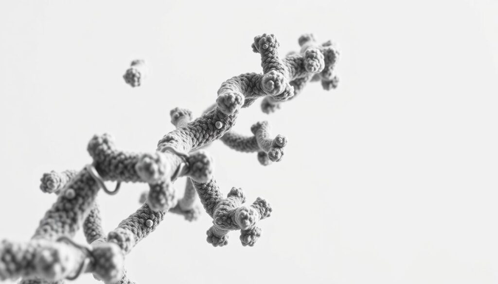 A detailed, close-up view of a protein molecule, rendered in a clean, scientific style. The protein is shown against a plain, neutral background, with soft, even lighting that highlights its intricate structure and surface details. The perspective is slightly angled, giving a sense of depth and dimensionality. The image conveys a sense of precision, clarity, and technical sophistication, suitable for use in a medical or scientific context. A detailed, close-up view of a protein molecule, rendered in a clean, scientific style. The protein is shown against a plain, neutral background, with soft, even lighting that highlights its intricate structure and surface details. The perspective is slightly angled, giving a sense of depth and dimensionality. The image conveys a sense of precision, clarity, and technical sophistication, suitable for use in a medical or scientific context.