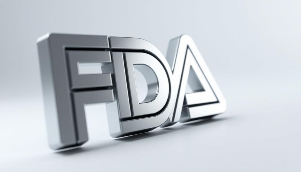 A high-quality, detailed image of the "Food Drug Administration" logo, rendered in a realistic, three-dimensional style. The logo appears in the foreground, prominently displayed against a clean, minimalist background. The lighting is soft and even, highlighting the intricate details and textures of the logo design. The angle is slightly elevated, creating a sense of authority and professionalism. The overall mood is one of trust, reliability, and consumer safety, reflecting the role of the FDA in regulating the safety and quality of food and drug products. A high-quality, detailed image of the "Food Drug Administration" logo, rendered in a realistic, three-dimensional style. The logo appears in the foreground, prominently displayed against a clean, minimalist background. The lighting is soft and even, highlighting the intricate details and textures of the logo design. The angle is slightly elevated, creating a sense of authority and professionalism. The overall mood is one of trust, reliability, and consumer safety, reflecting the role of the FDA in regulating the safety and quality of food and drug products.
