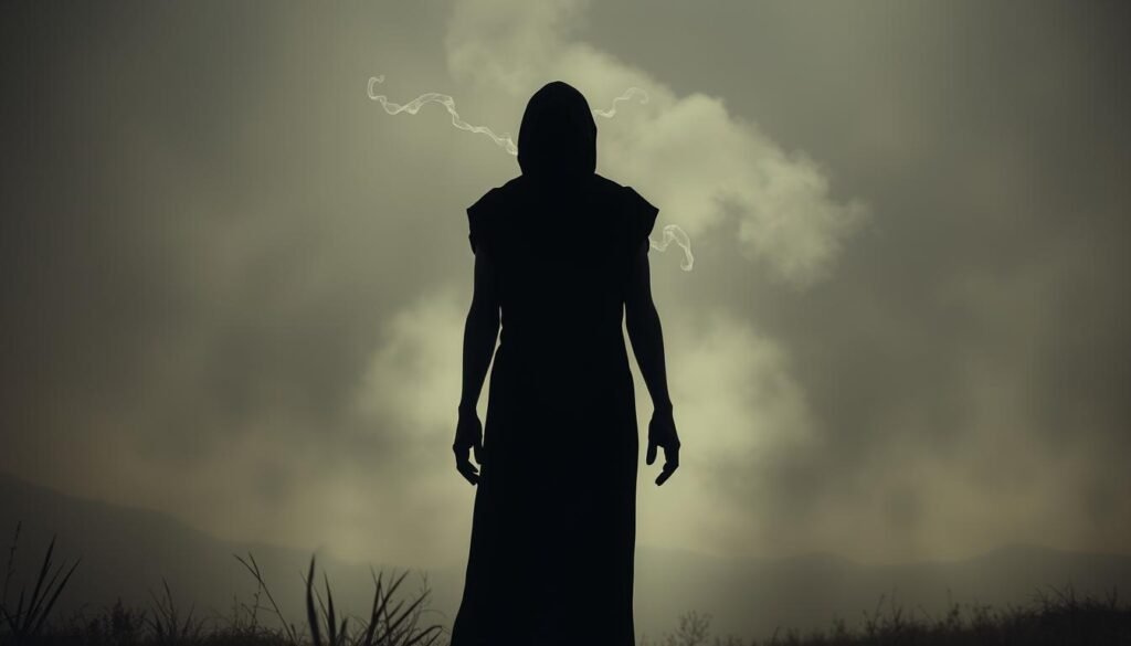 A shadowy figure, its form distorted and warped, stands in the foreground, casting a haunting presence. The background is a hazy, dreamlike landscape, with muted colors and a sense of unease. Subtle wisps of smoke or vapor curl around the figure, hinting at the unseen forces at work. The lighting is stark, creating deep shadows and highlights that accentuate the unsettling nature of the scene. The overall atmosphere evokes a sense of discomfort and caution, reflecting the potential risks and side effects of the subject matter. A shadowy figure, its form distorted and warped, stands in the foreground, casting a haunting presence. The background is a hazy, dreamlike landscape, with muted colors and a sense of unease. Subtle wisps of smoke or vapor curl around the figure, hinting at the unseen forces at work. The lighting is stark, creating deep shadows and highlights that accentuate the unsettling nature of the scene. The overall atmosphere evokes a sense of discomfort and caution, reflecting the potential risks and side effects of the subject matter.