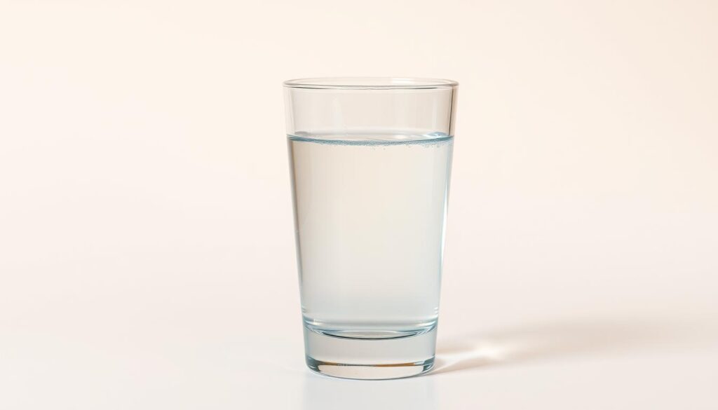A pristine glass of crystal-clear water, glistening under soft, warm lighting. The surface of the water is perfectly smooth, reflecting the ambient light and creating a mesmerizing, mirror-like effect. The glass stands alone on a simple, minimalist surface, drawing the viewer's full attention to the captivating liquid within. The composition is carefully balanced, with the water taking center stage, highlighting its refreshing and revitalizing qualities. The overall mood is one of tranquility, purity, and the unparalleled power of hydration to energize and rejuvenate the body and mind. A pristine glass of crystal-clear water, glistening under soft, warm lighting. The surface of the water is perfectly smooth, reflecting the ambient light and creating a mesmerizing, mirror-like effect. The glass stands alone on a simple, minimalist surface, drawing the viewer's full attention to the captivating liquid within. The composition is carefully balanced, with the water taking center stage, highlighting its refreshing and revitalizing qualities. The overall mood is one of tranquility, purity, and the unparalleled power of hydration to energize and rejuvenate the body and mind.