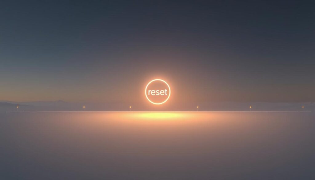 A serene and contemplative timeline stretches across a minimalist landscape, with a pulsating "reset" icon at the center. Soft, diffused lighting casts a calming glow, creating a sense of tranquility. The timeline fades into the distance, representing the gradual reset of the brain's reward system. Subtle glowing nodes dot the timeline, suggesting the stages of the process. The overall composition conveys a sense of balance, simplicity, and the restorative power of a "dopamine fast". A serene and contemplative timeline stretches across a minimalist landscape, with a pulsating "reset" icon at the center. Soft, diffused lighting casts a calming glow, creating a sense of tranquility. The timeline fades into the distance, representing the gradual reset of the brain's reward system. Subtle glowing nodes dot the timeline, suggesting the stages of the process. The overall composition conveys a sense of balance, simplicity, and the restorative power of a "dopamine fast".