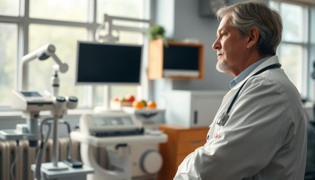 A well-lit, serene medical office scene. In the foreground, a doctor in a white coat consults with a patient, their faces conveying thoughtful concern. The middle ground features an array of medical instruments and equipment, suggesting a careful, professional environment. The background showcases large windows, allowing natural light to flood the space and create a calming, reassuring atmosphere. The overall mood is one of trust, expertise, and the importance of health and safety when considering any significant dietary changes. A well-lit, serene medical office scene. In the foreground, a doctor in a white coat consults with a patient, their faces conveying thoughtful concern. The middle ground features an array of medical instruments and equipment, suggesting a careful, professional environment. The background showcases large windows, allowing natural light to flood the space and create a calming, reassuring atmosphere. The overall mood is one of trust, expertise, and the importance of health and safety when considering any significant dietary changes.
