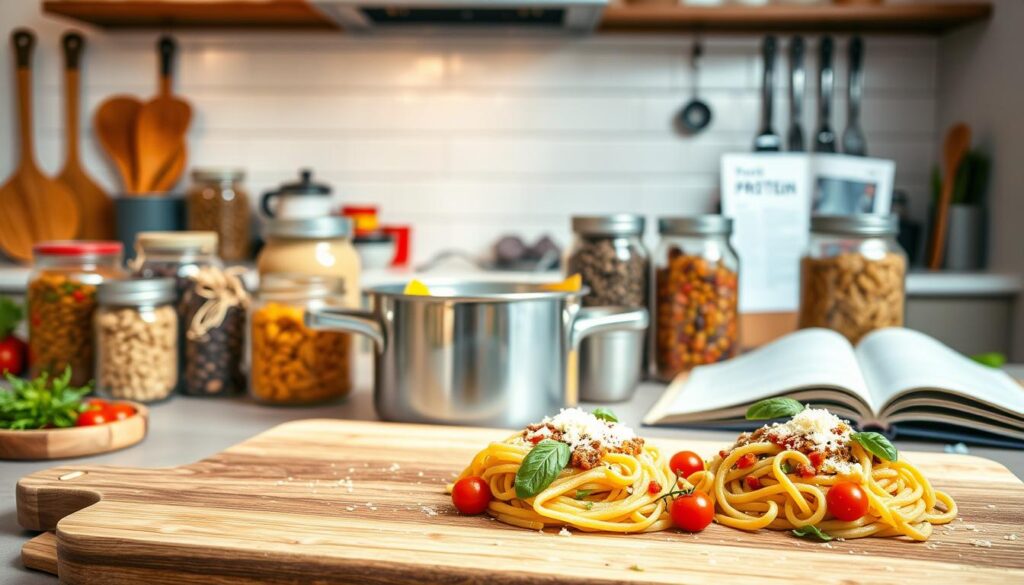 batching strategy protein pasta