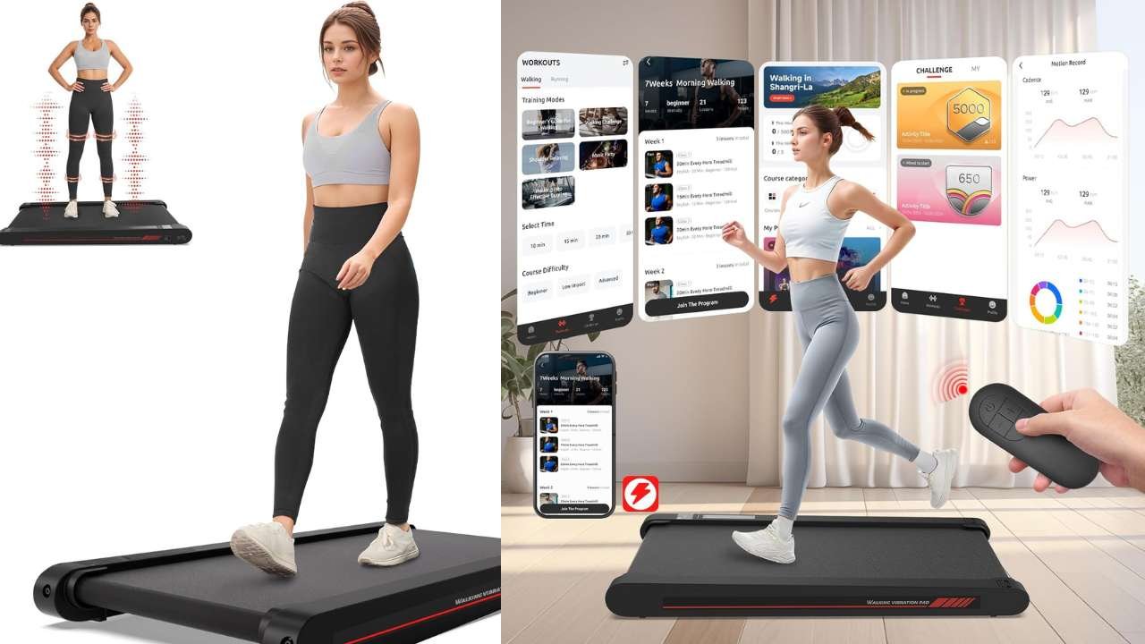 Sperax Walking Treadmill Pad with APP 3 in 1 Under Desk Treadmill