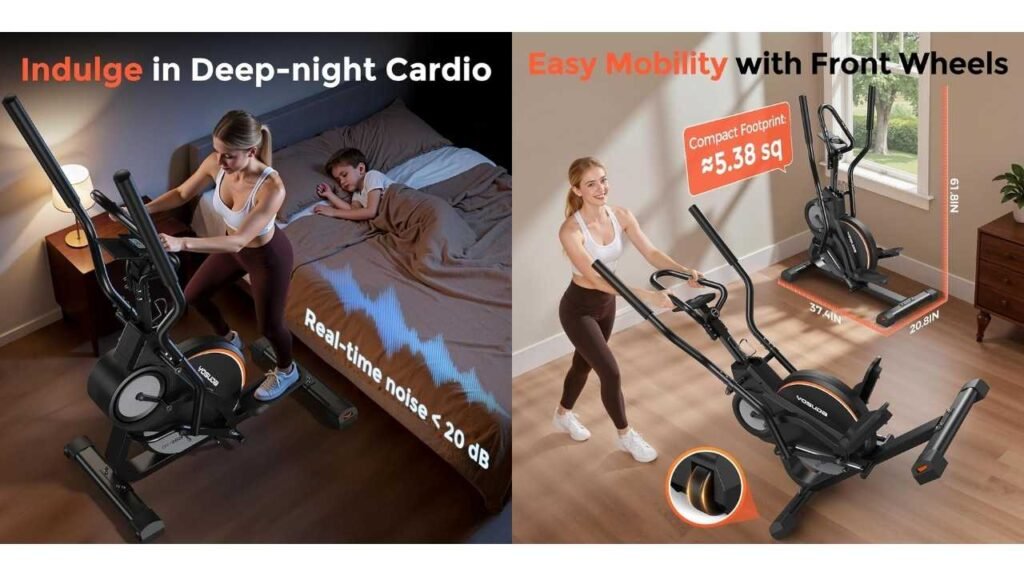 Best Elliptical for Home Without Wasting Money 4 YOSUDA Elliptical Exercise Machine, 3-in-1 (Elliptical + Cardio Climber + Stair Stepper)