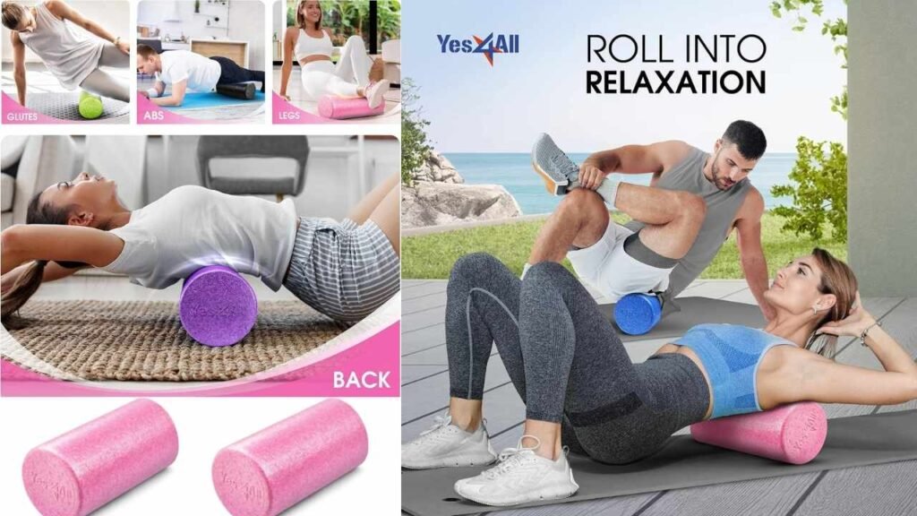 Best Foam Roller for Hamstring Pain: Top Picks Compared 4 Yes4All High-Density EPP Round Back Roller Foam, Exercise Foam Roller for Yoga, Pilates & Stretching
